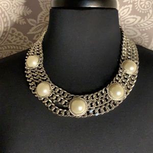 Ashley Stewart Pearl Loop Chain Choker